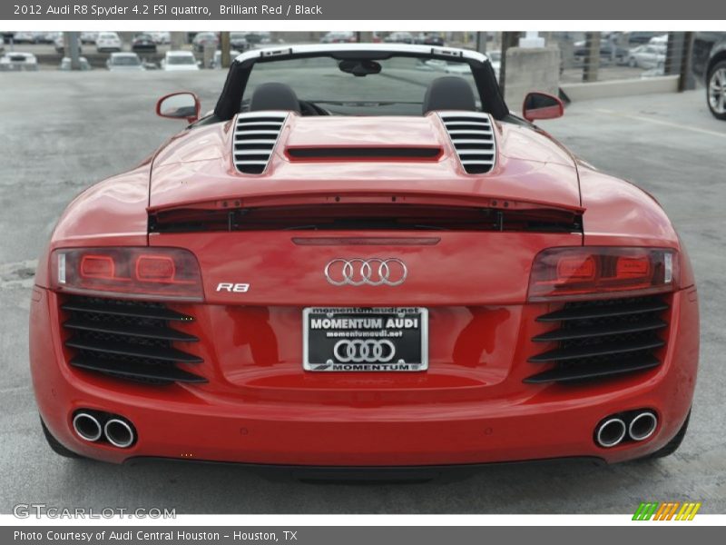 Brilliant Red / Black 2012 Audi R8 Spyder 4.2 FSI quattro