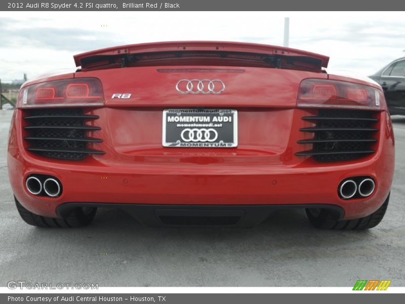 Brilliant Red / Black 2012 Audi R8 Spyder 4.2 FSI quattro