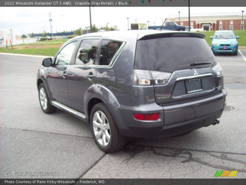 Graphite Gray Metallic / Black 2012 Mitsubishi Outlander GT S AWD