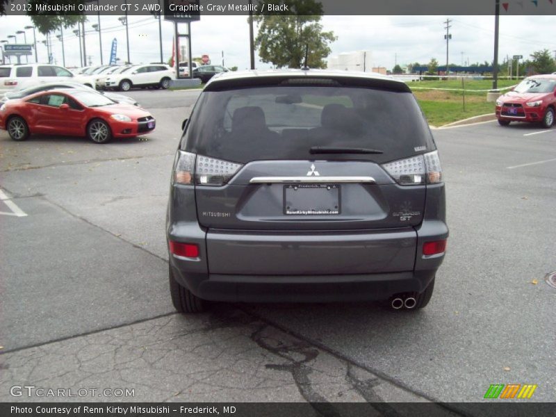 Graphite Gray Metallic / Black 2012 Mitsubishi Outlander GT S AWD