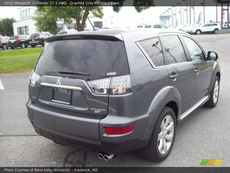 Graphite Gray Metallic / Black 2012 Mitsubishi Outlander GT S AWD