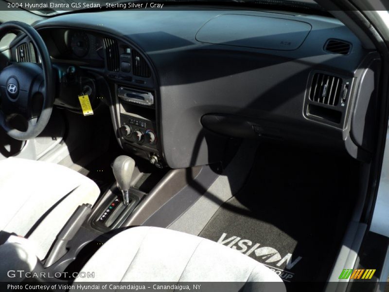 Sterling Silver / Gray 2004 Hyundai Elantra GLS Sedan