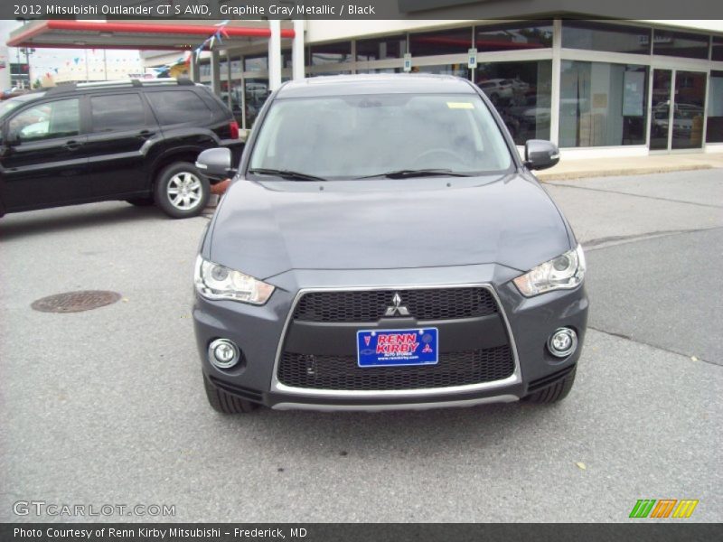 Graphite Gray Metallic / Black 2012 Mitsubishi Outlander GT S AWD