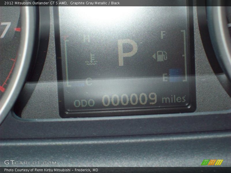 Graphite Gray Metallic / Black 2012 Mitsubishi Outlander GT S AWD