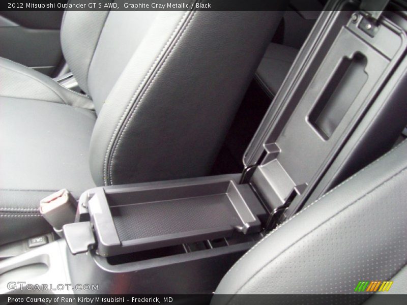 Graphite Gray Metallic / Black 2012 Mitsubishi Outlander GT S AWD