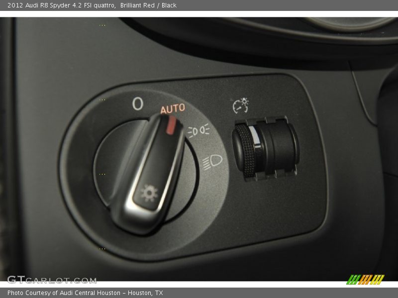 Controls of 2012 R8 Spyder 4.2 FSI quattro