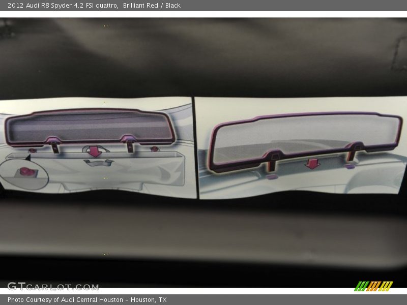 Brilliant Red / Black 2012 Audi R8 Spyder 4.2 FSI quattro