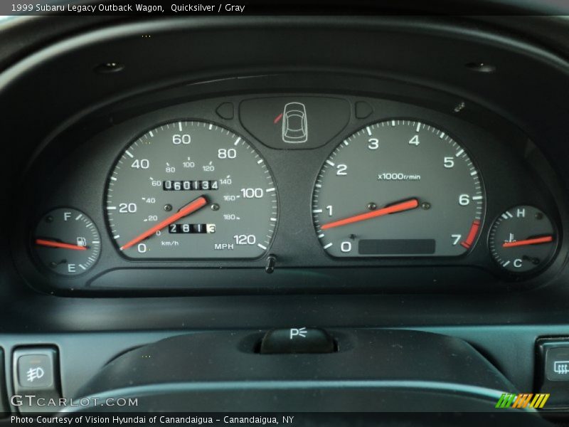 Quicksilver / Gray 1999 Subaru Legacy Outback Wagon