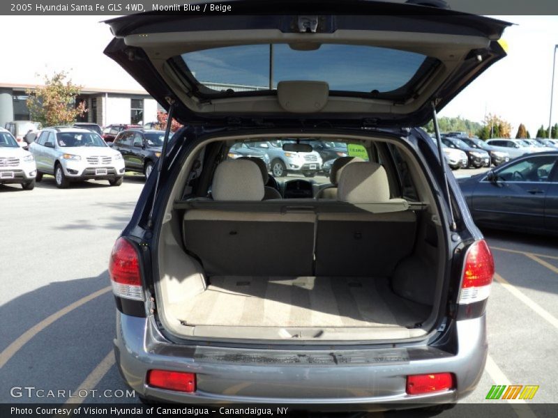 Moonlit Blue / Beige 2005 Hyundai Santa Fe GLS 4WD