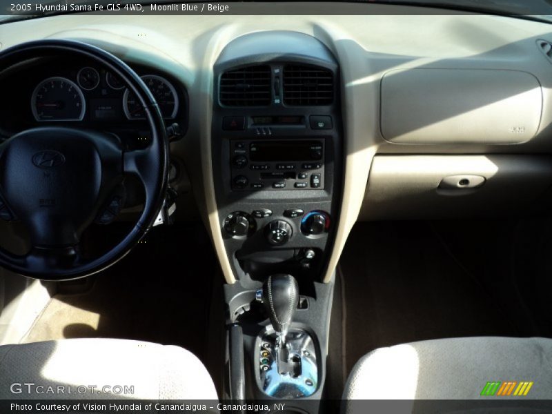 Moonlit Blue / Beige 2005 Hyundai Santa Fe GLS 4WD