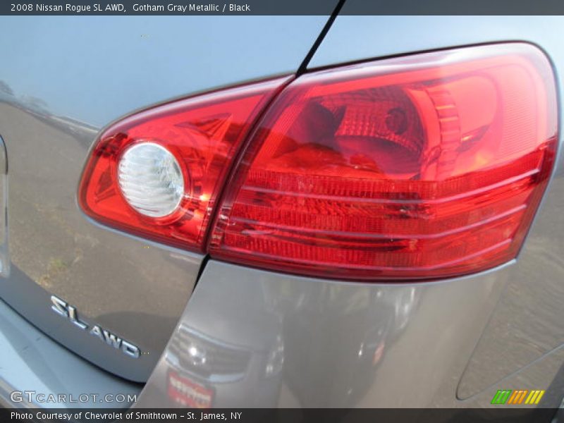 Gotham Gray Metallic / Black 2008 Nissan Rogue SL AWD