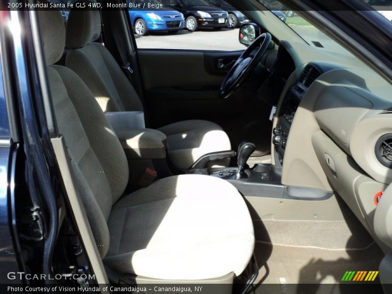 Moonlit Blue / Beige 2005 Hyundai Santa Fe GLS 4WD