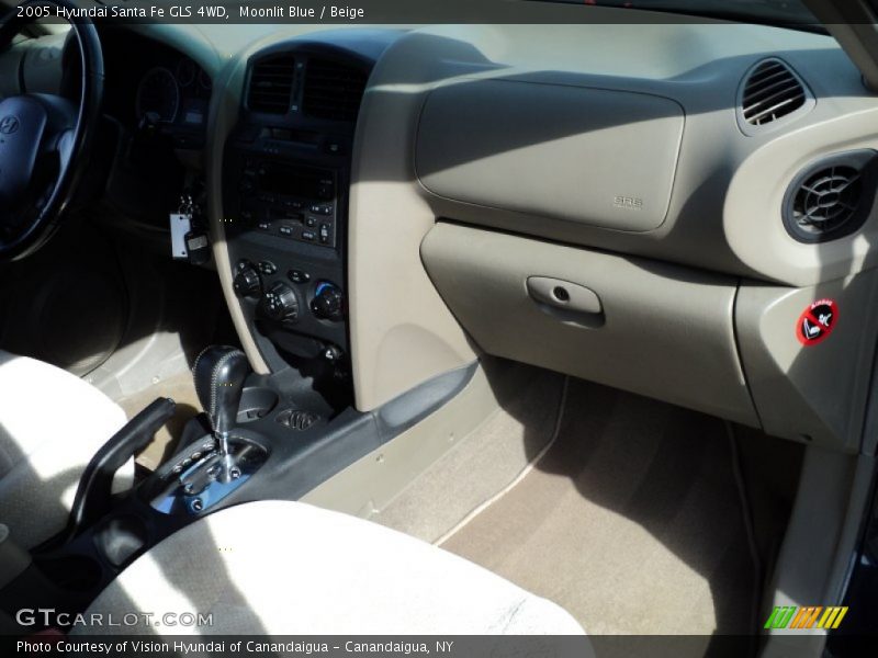 Moonlit Blue / Beige 2005 Hyundai Santa Fe GLS 4WD
