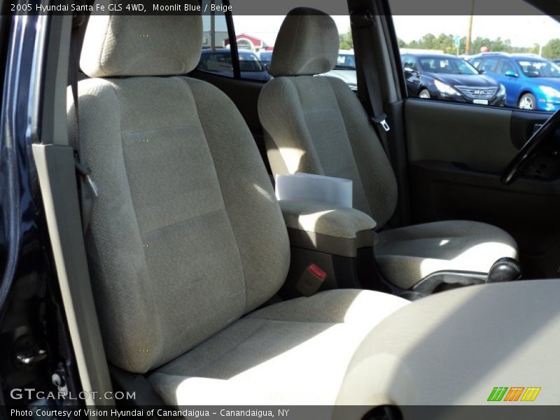 Moonlit Blue / Beige 2005 Hyundai Santa Fe GLS 4WD