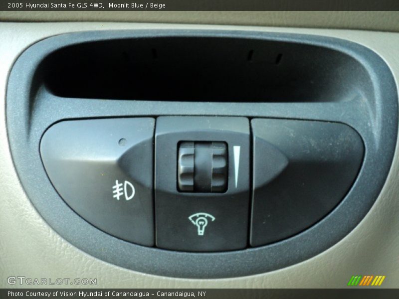 Moonlit Blue / Beige 2005 Hyundai Santa Fe GLS 4WD