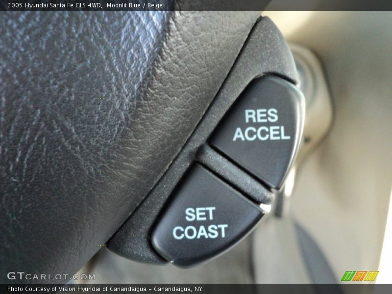 Moonlit Blue / Beige 2005 Hyundai Santa Fe GLS 4WD