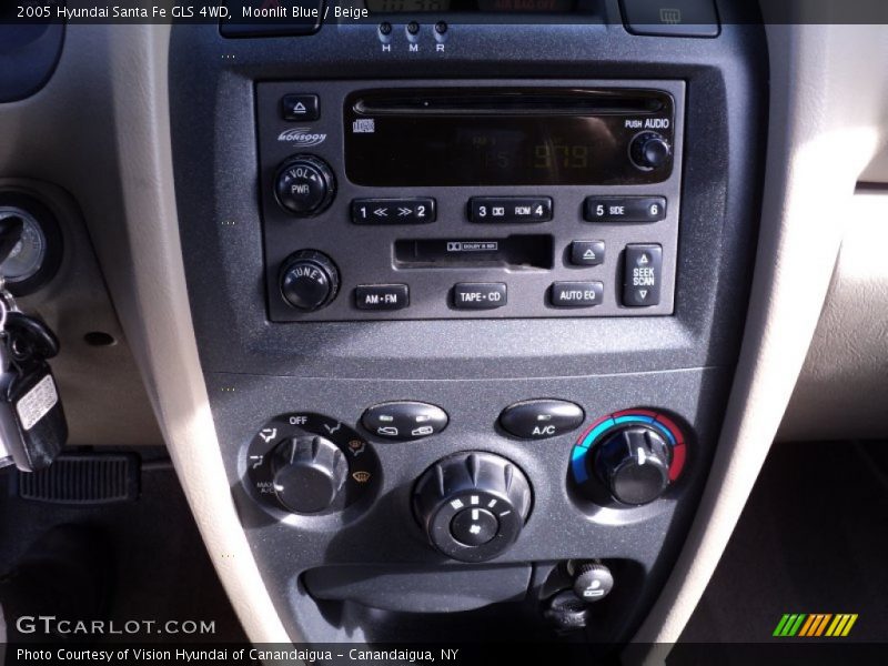 Moonlit Blue / Beige 2005 Hyundai Santa Fe GLS 4WD