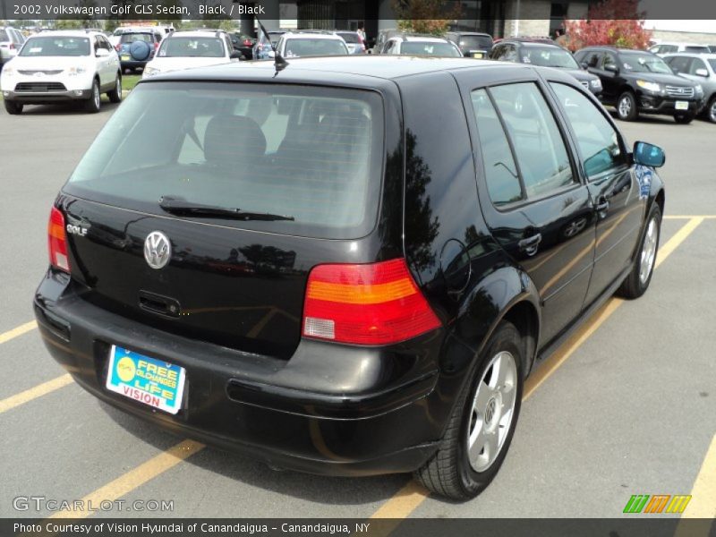 Black / Black 2002 Volkswagen Golf GLS Sedan