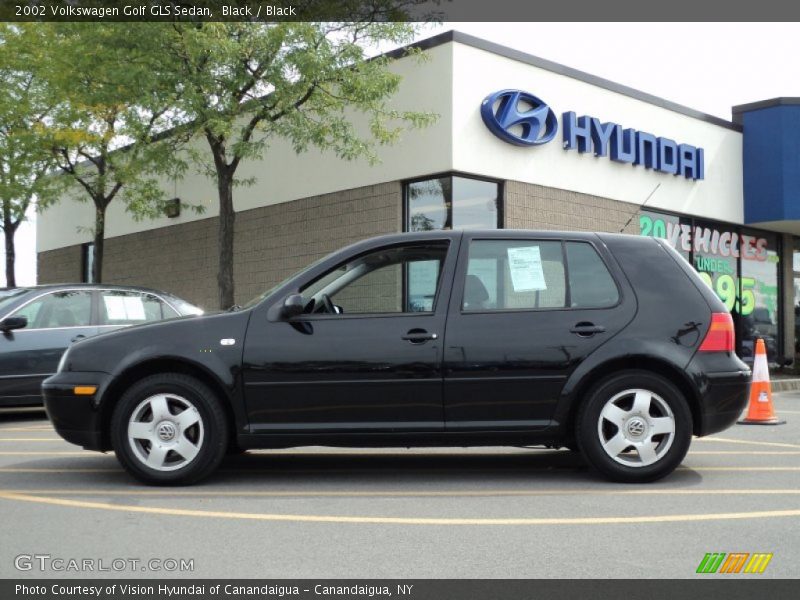 Black / Black 2002 Volkswagen Golf GLS Sedan
