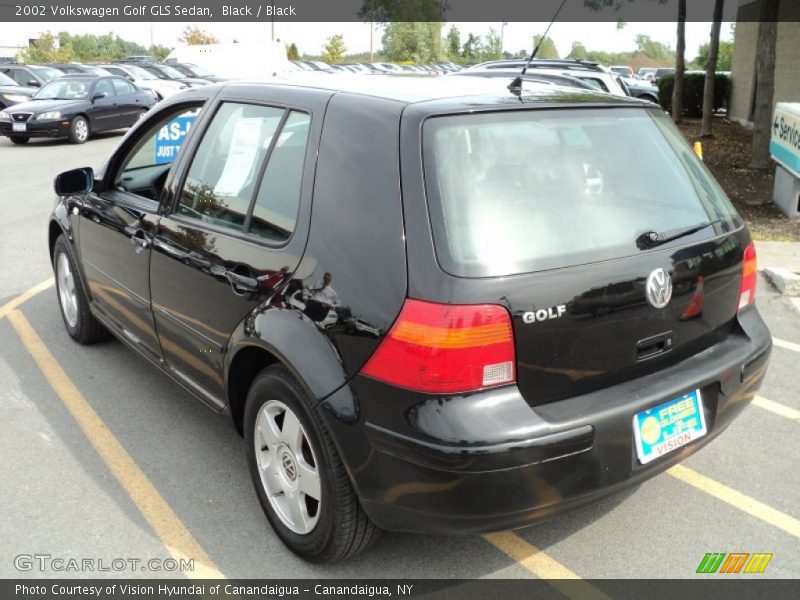 Black / Black 2002 Volkswagen Golf GLS Sedan