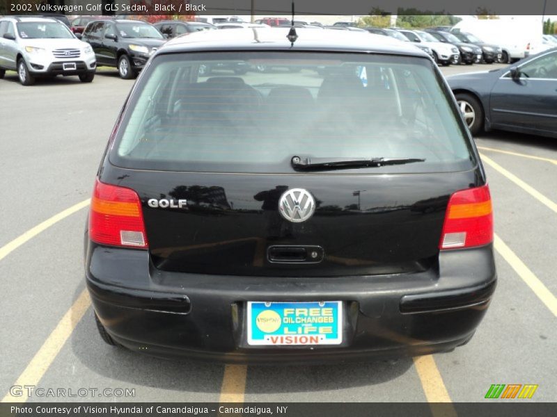 Black / Black 2002 Volkswagen Golf GLS Sedan