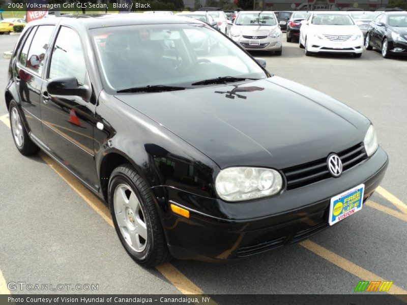 Black / Black 2002 Volkswagen Golf GLS Sedan