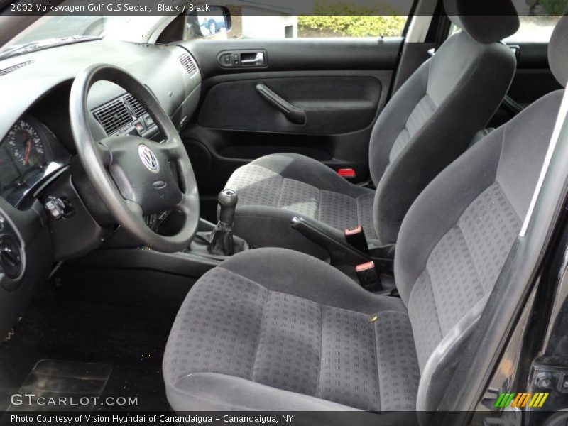  2002 Golf GLS Sedan Black Interior