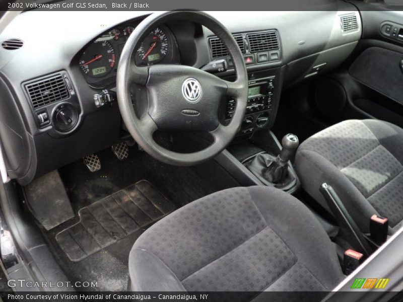  2002 Golf GLS Sedan Black Interior