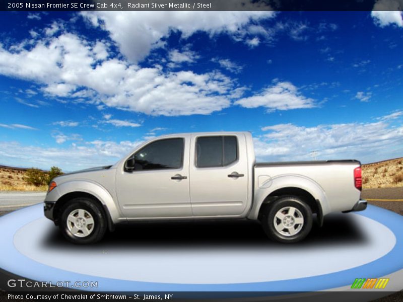 Radiant Silver Metallic / Steel 2005 Nissan Frontier SE Crew Cab 4x4