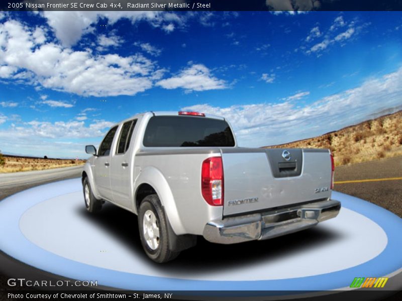 Radiant Silver Metallic / Steel 2005 Nissan Frontier SE Crew Cab 4x4