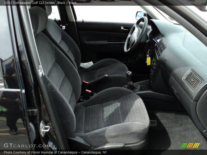 Black / Black 2002 Volkswagen Golf GLS Sedan