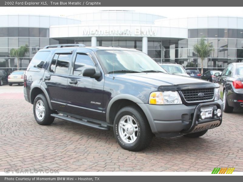 True Blue Metallic / Graphite 2002 Ford Explorer XLS