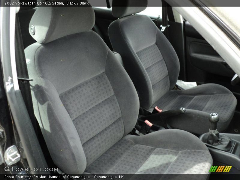 Black / Black 2002 Volkswagen Golf GLS Sedan