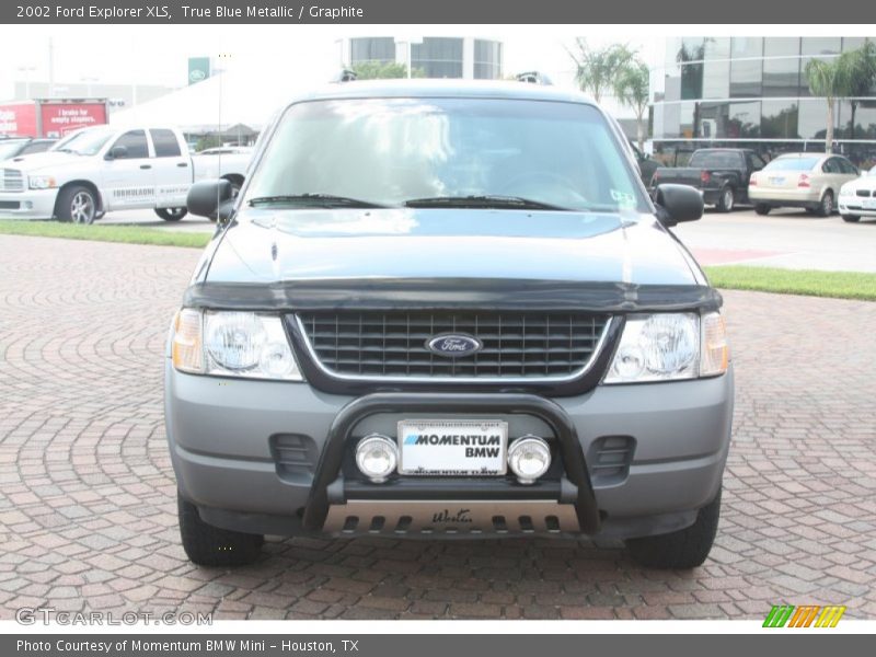 True Blue Metallic / Graphite 2002 Ford Explorer XLS