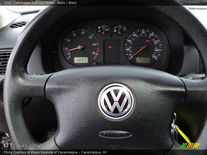 Black / Black 2002 Volkswagen Golf GLS Sedan