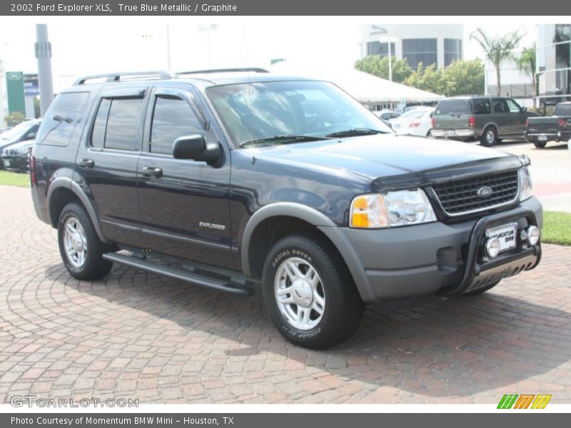 True Blue Metallic / Graphite 2002 Ford Explorer XLS