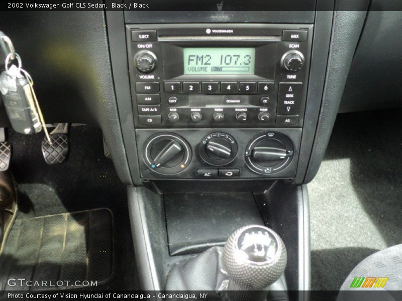 Black / Black 2002 Volkswagen Golf GLS Sedan