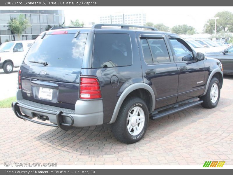 True Blue Metallic / Graphite 2002 Ford Explorer XLS