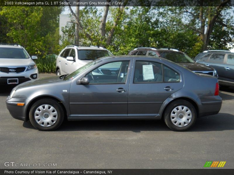 Platinum Grey Metallic / Grey 2003 Volkswagen Jetta GL 1.8T Sedan