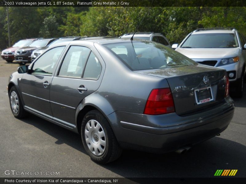Platinum Grey Metallic / Grey 2003 Volkswagen Jetta GL 1.8T Sedan