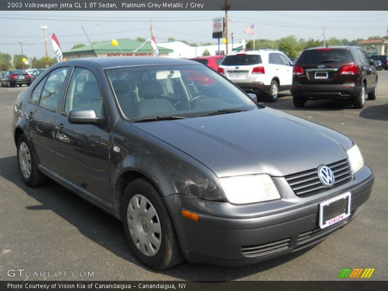 Platinum Grey Metallic / Grey 2003 Volkswagen Jetta GL 1.8T Sedan