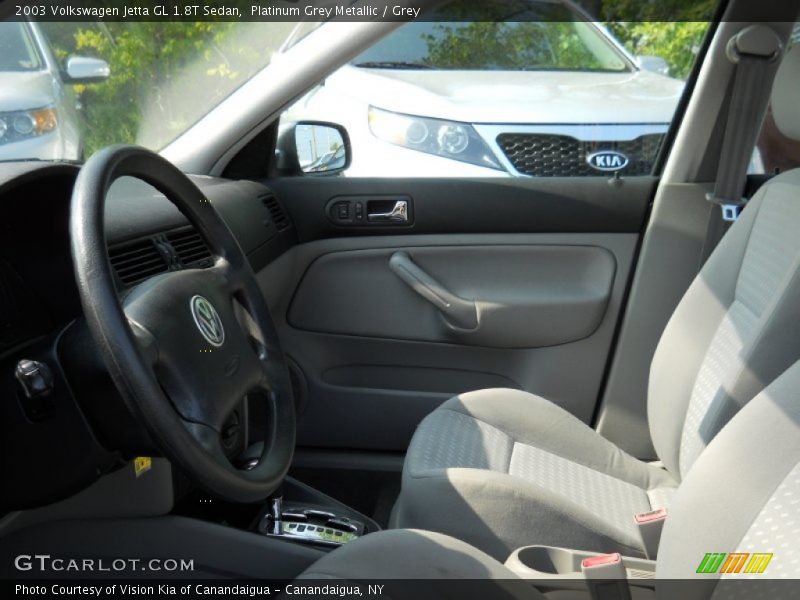 Platinum Grey Metallic / Grey 2003 Volkswagen Jetta GL 1.8T Sedan