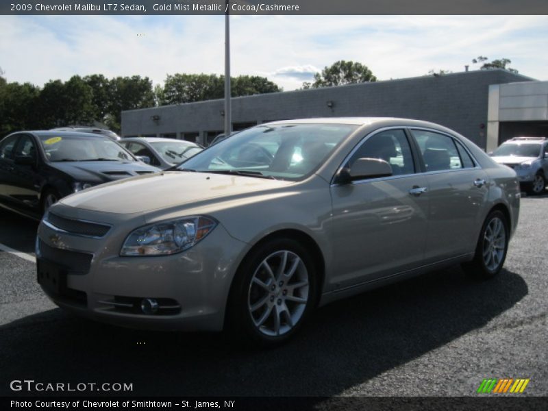Gold Mist Metallic / Cocoa/Cashmere 2009 Chevrolet Malibu LTZ Sedan
