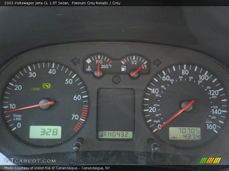 Platinum Grey Metallic / Grey 2003 Volkswagen Jetta GL 1.8T Sedan