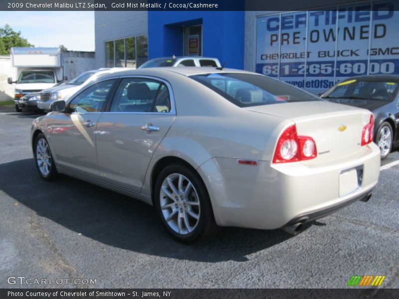 Gold Mist Metallic / Cocoa/Cashmere 2009 Chevrolet Malibu LTZ Sedan