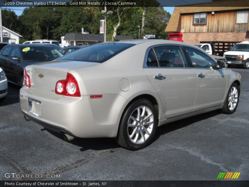 Gold Mist Metallic / Cocoa/Cashmere 2009 Chevrolet Malibu LTZ Sedan