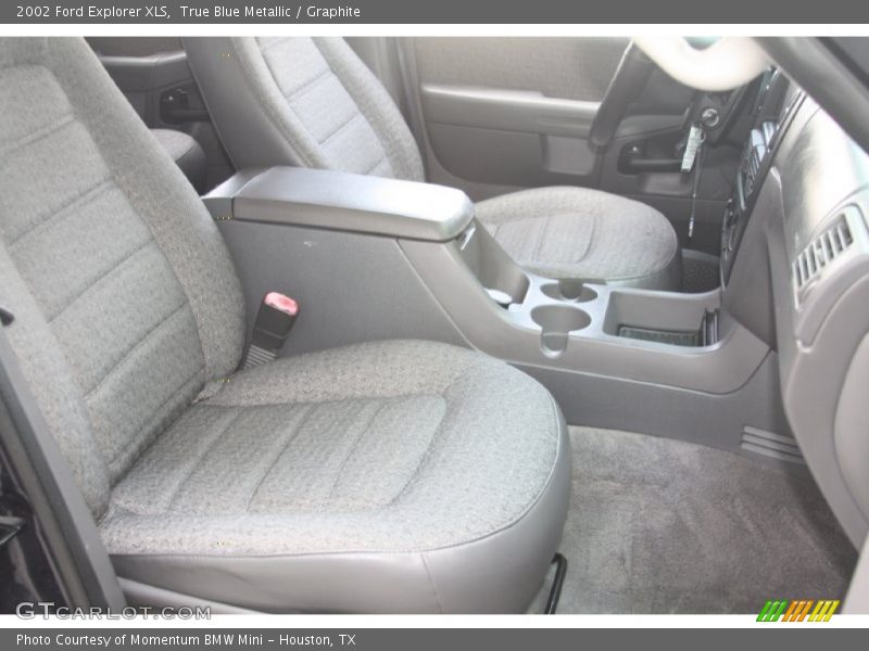 True Blue Metallic / Graphite 2002 Ford Explorer XLS