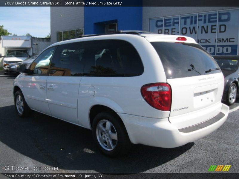 Stone White / Medium Slate Gray 2007 Dodge Grand Caravan SXT