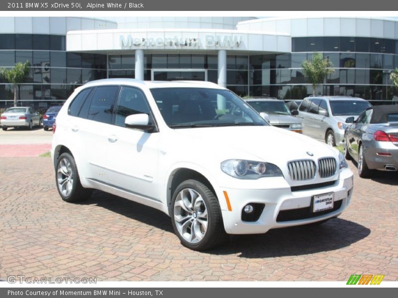 Alpine White / Black 2011 BMW X5 xDrive 50i