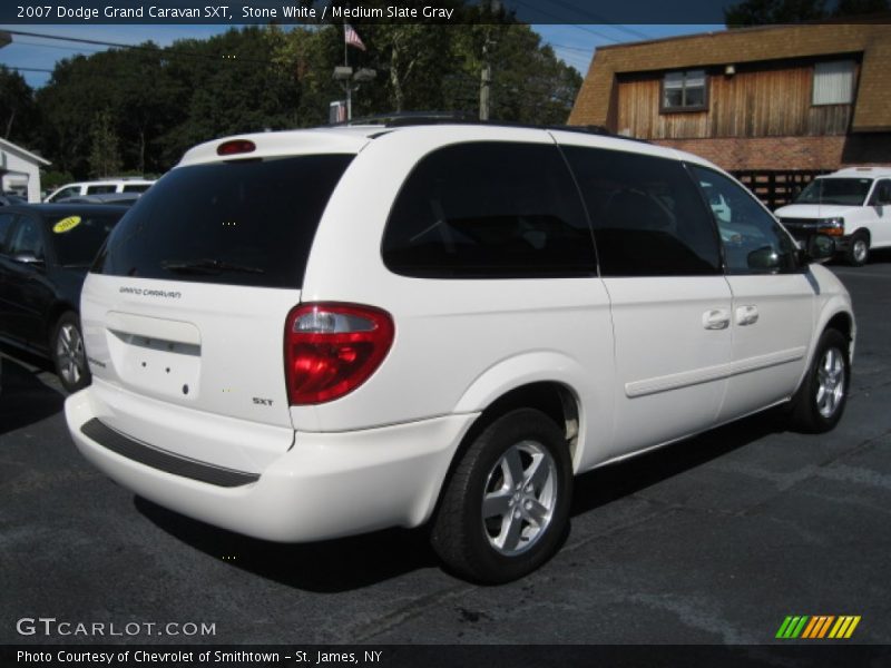 Stone White / Medium Slate Gray 2007 Dodge Grand Caravan SXT